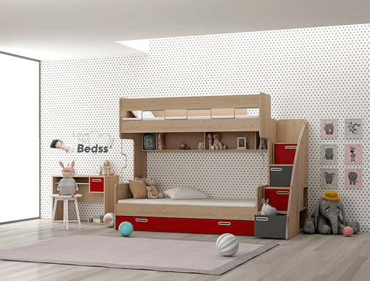 Foldable Bunk Bed Design - Lovemybedss.co.uk