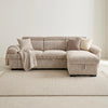 Hudson Universal Corner Storage Sofa Bed - Beige