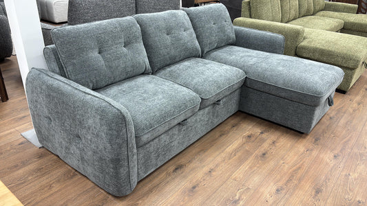 Moscow Universal Corner Sofabed With Storage - Grey