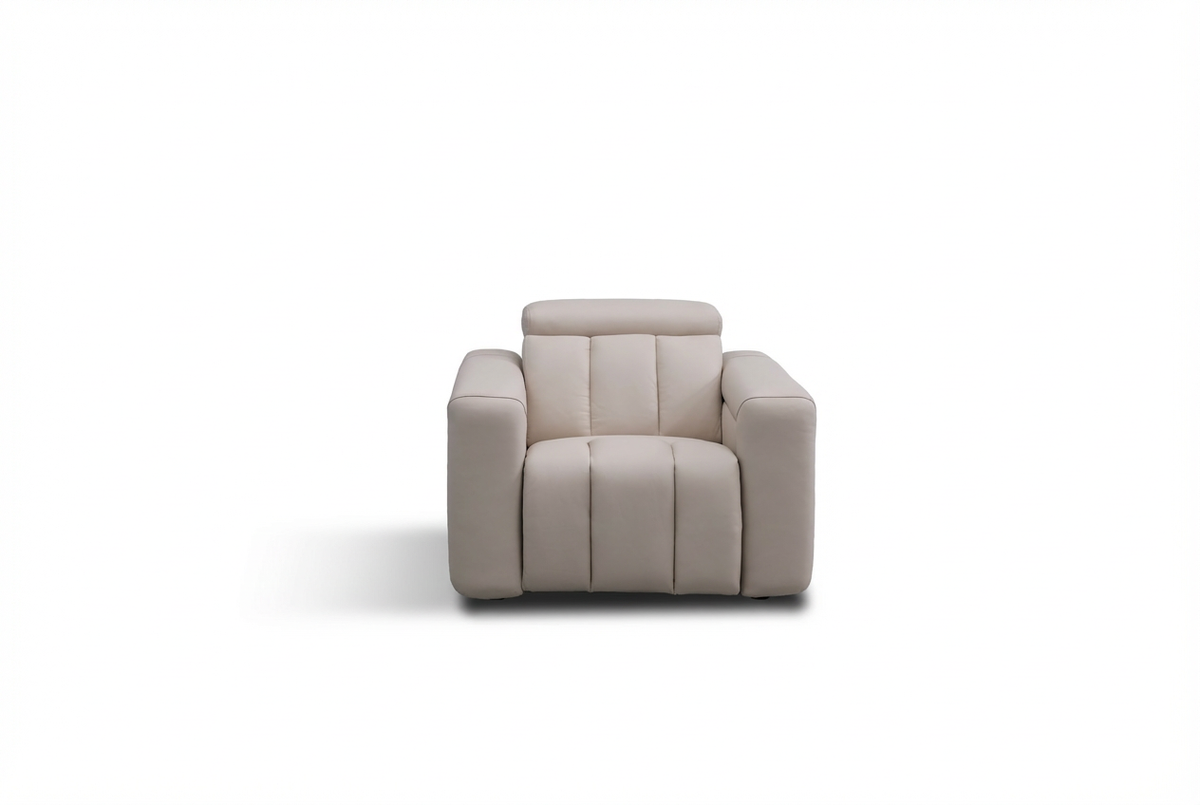 Ohio Cream Power Slider Recliner Armchair - Beige
