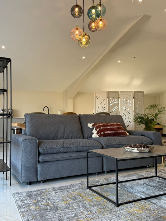 Florence Cloud Electric Seat Extension Sofa Bed - Grey