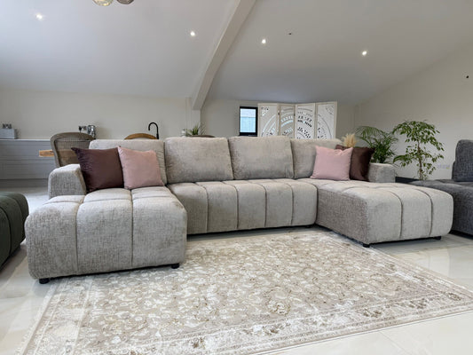 Shanghai Luxury U Shape Sofa Bed - Beige