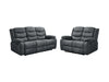 Roma 3+2 Grey Fabric Manual Recliner Sofa