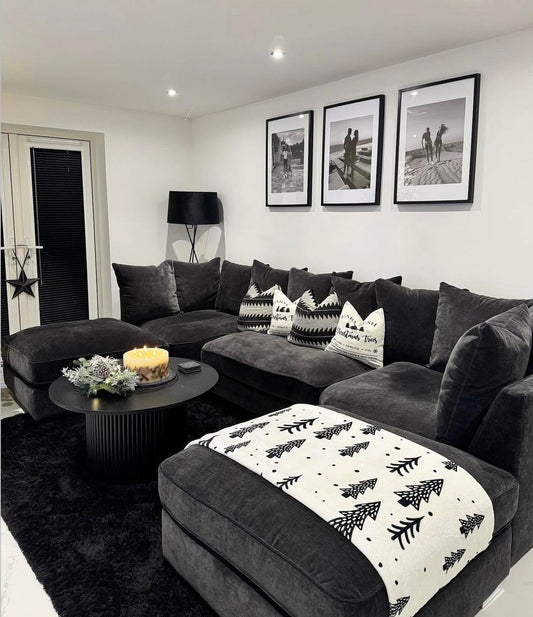 Luxury Scatterback U Shape Sofa - Any Colour