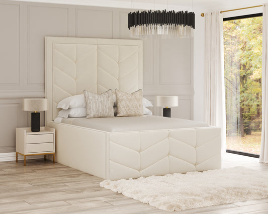 Indulgence Beading Elizabeth 70 Inch Tall Headboard Bespoke Bed Frame