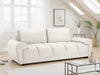 Azzuro 3 Seater Velvet Sofa - Cream - Plush Upholstered
