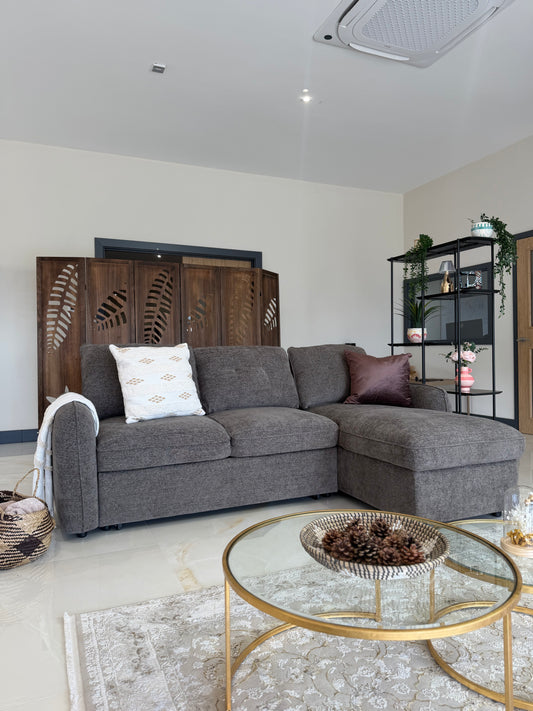 Moscow Universal Corner Sofabed With Storage - Brown