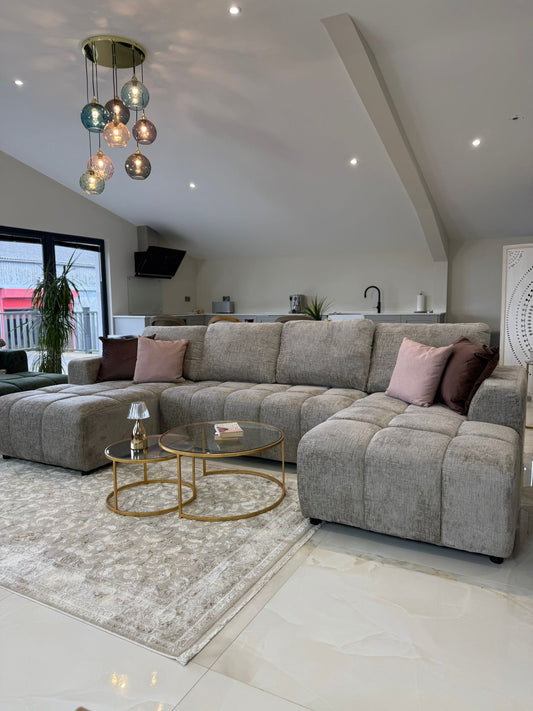 Shanghai Luxury U Shape Sofa Bed - Beige