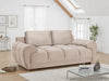 Azzuro 2 Seater Velvet Sofa - Mocha - Plush Upholstered