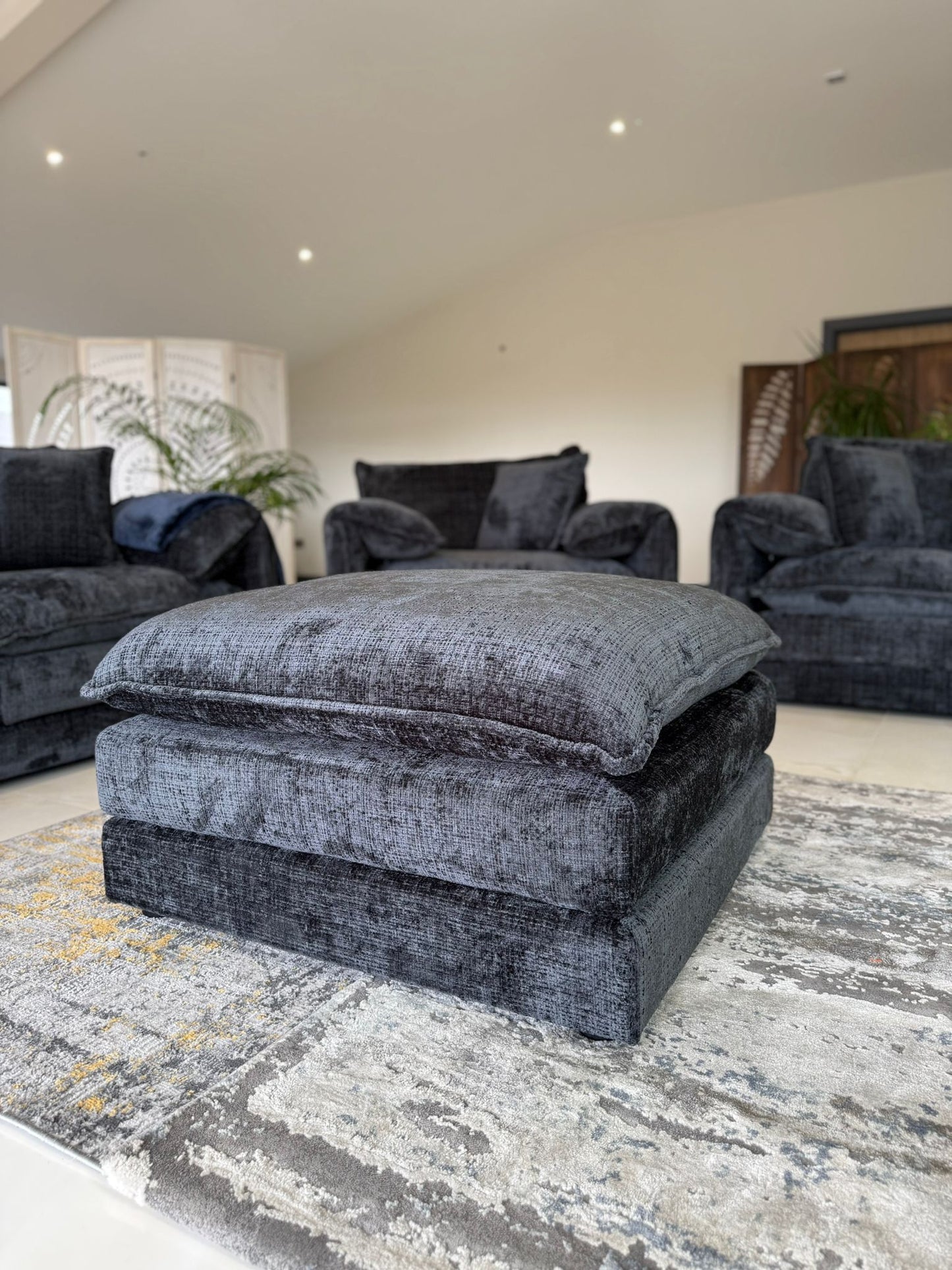 Solaya 3+2 Seater Sofa - Black