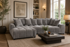 Albane Left Hand Sofa Bed - Grey