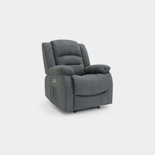 Alva Electric Recliner Sofa Graphite Armchair