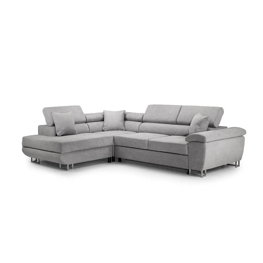 Anton Sofa bed Corner Sofa Bed With Storage Box Grey