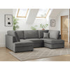 Carnaby Sofa Plush Grey U Shape Corner