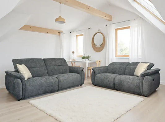 Chelsea Electric Recliner 2 Seater Sofa - Grey