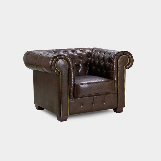 Chesterfield Sofa Antique Armchair Brown