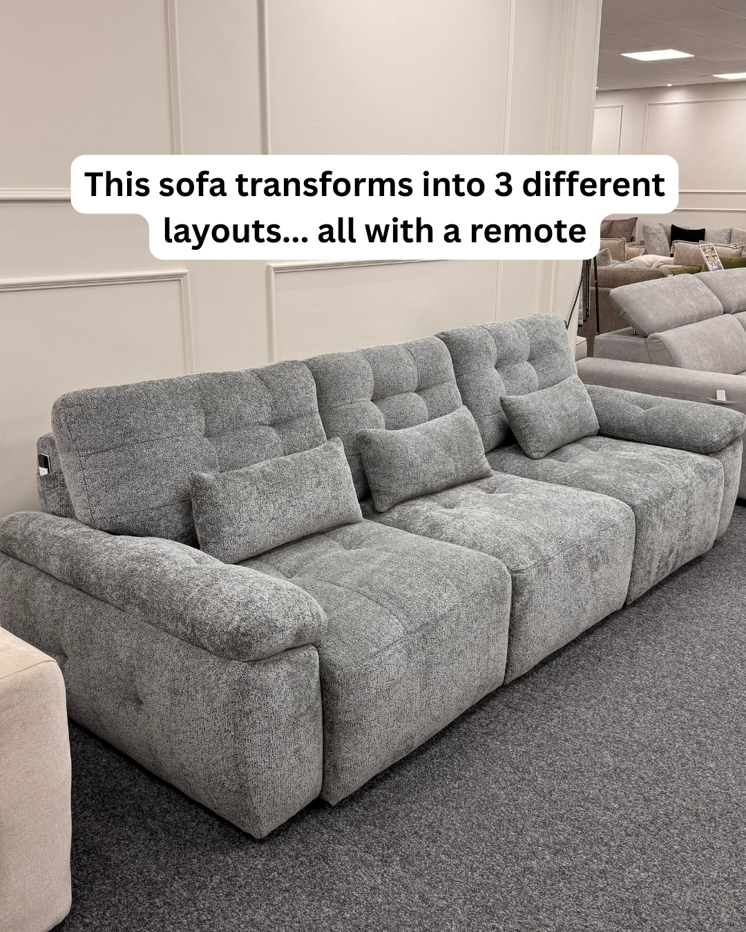 Dallas Electric Sofabed - Grey