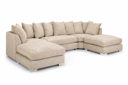 Bishop Alaska Beige U Shape Sofa