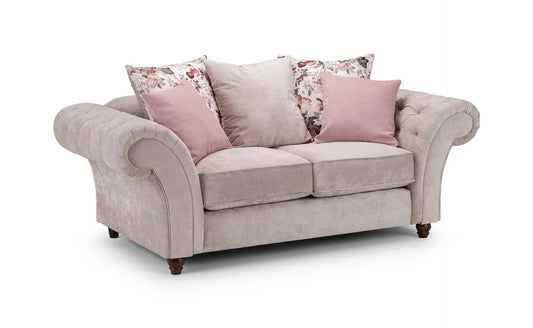 Deneishia Chesterfield Sofa 2 Seater - Beige