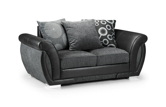 Dunfries Sofa 2 Seater - Black/Grey