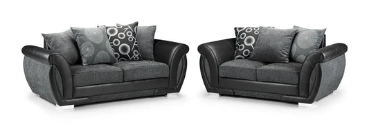Dunfries Sofa 3+2 Seater - Black/Grey