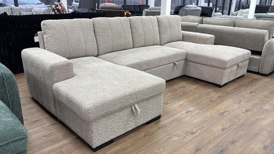 Como U Shape Corner Sofabed - Beige