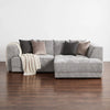 Brooklyn Electric Storage Right Hand Sofa Bed - Silver Pre-Order