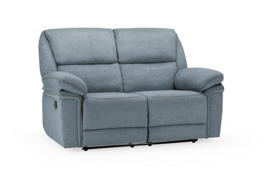 Elio Recliner Fabric 2 Seater Sofa - Grey