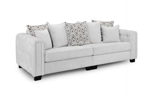 Evins Sofa 4 Seater Light  - Grey