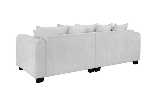 Evins Sofa 4 Seater Light  - Grey