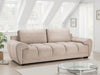Azzuro 3 Seater Velvet Sofa - Mocha - Plush Upholstered