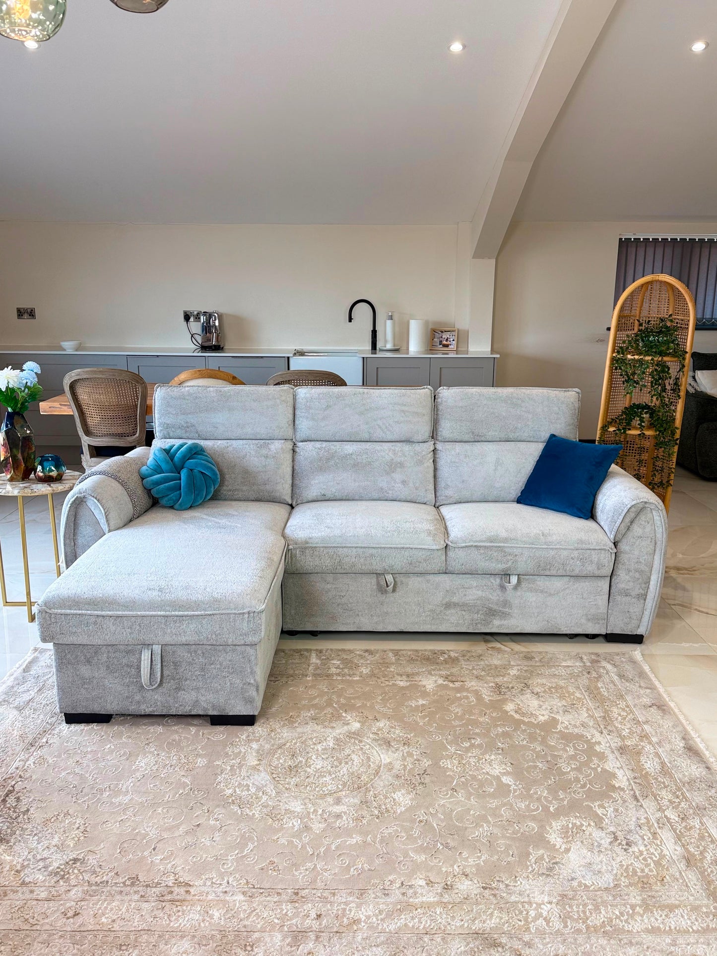 Montrose Universal Storage Sofa Bed - Silver