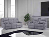 Galaxy Tech Fabric 3+2 Seater Sofa - Grey