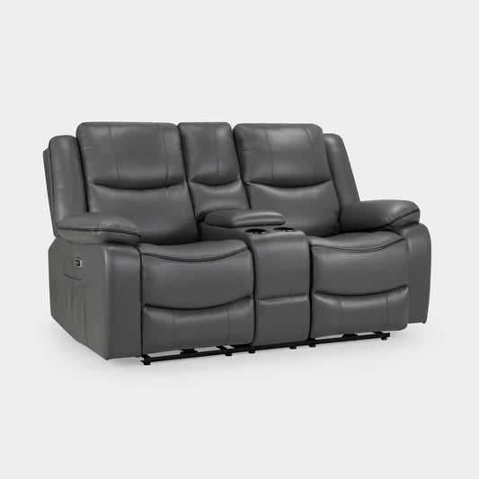 Harald Electric Recliner Sofa Grey 2 Seater