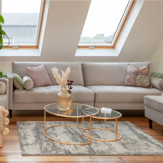 Harper Sofa Plush Beige 4 Seater