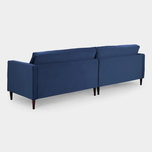 Harper Sofa Plush Blue 4 Seater