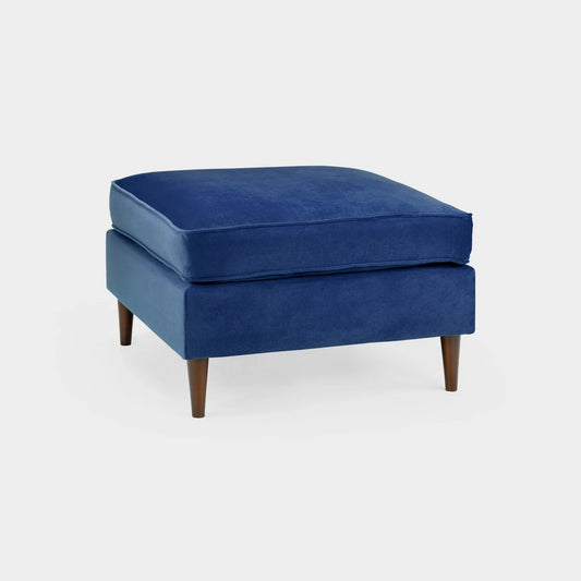 Harper Sofa Plush Blue Footstool