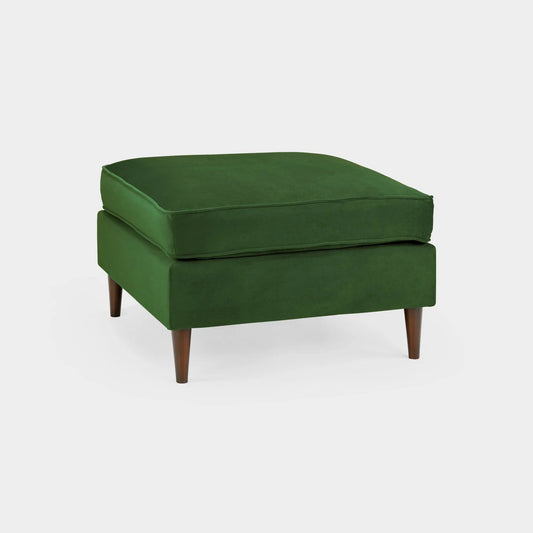 Harper Sofa Plush Green Footstool