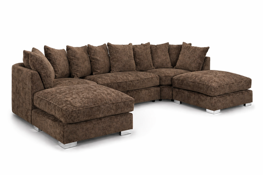 Bishop Alaska Chocolate U Shape Sofa