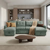 Moscow U Shaped Storage Sofa Bed - Olive