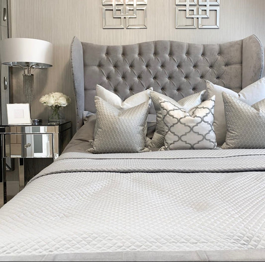 Roselyn Bed With Ottoman Gas Lift, Storage Box & Mattress Options