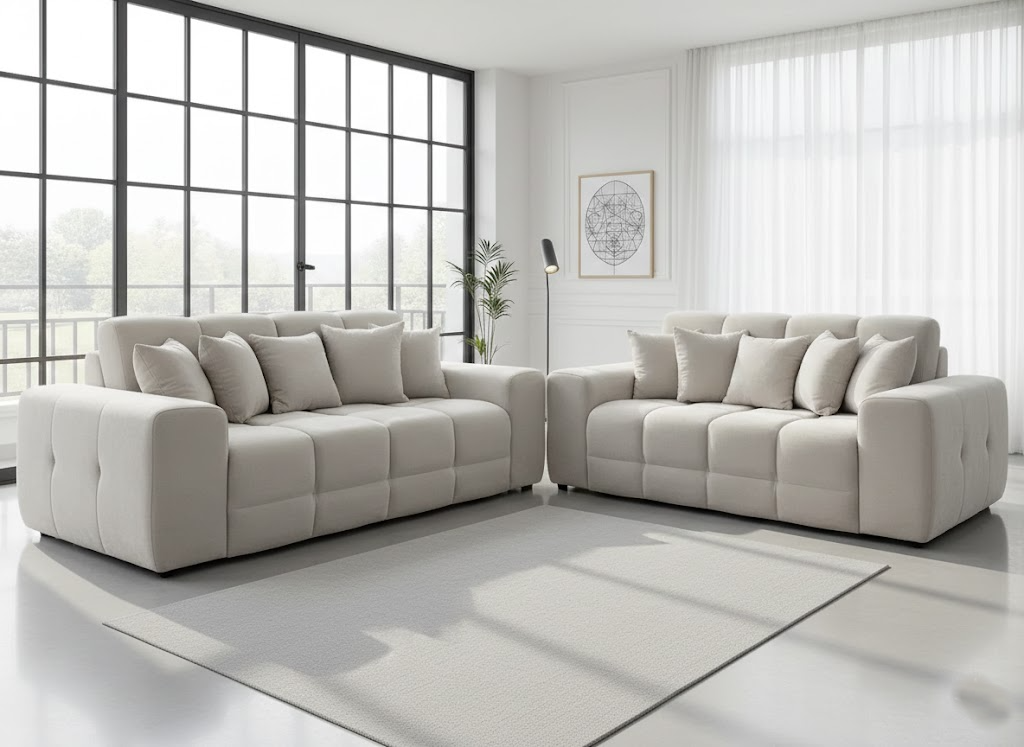 Jacob 3+2 Seater Sofa - Natural