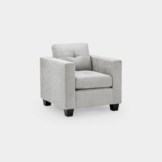 Jerry Sofa Grey Fabric Armchair