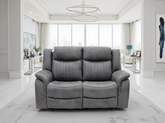 Leon Electric Recliner 2 Seater - Grey