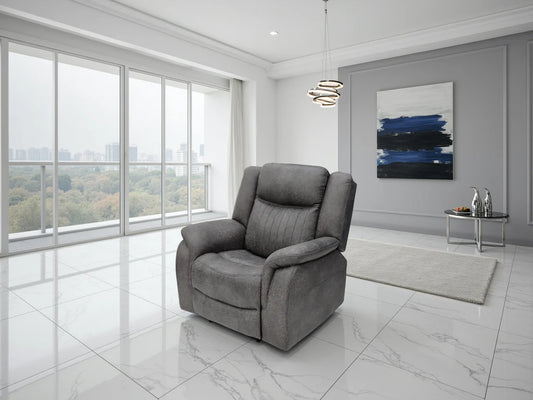 Leon Electric Recliner Armchair - Grey