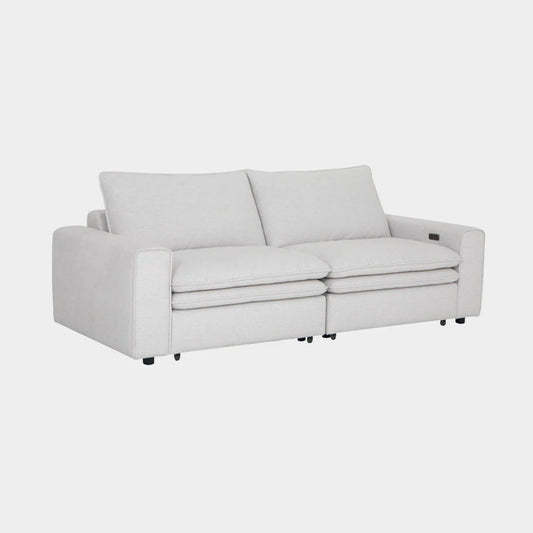 Lilith Electric Recliner Sofa 3 Seater Ivory