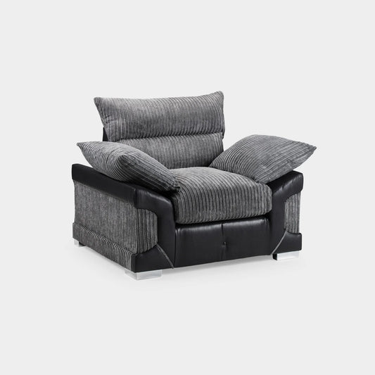 Logan Sofa Armchair Black/Grey