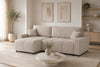 Luki Left Hand Sofa Bed - Cream