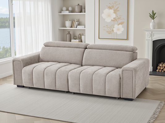 Molly 3 Seater Electric Sofa Bed - Beige