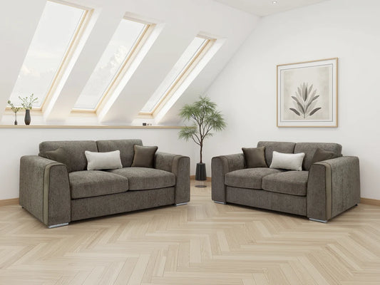 Naples 3+2 Seater Sofa Set - Mocha